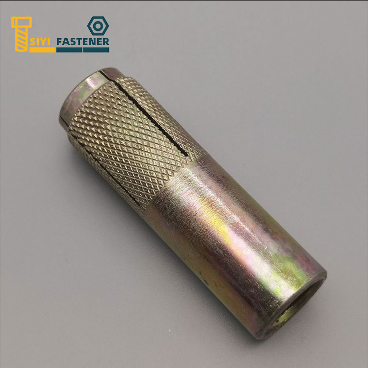 ورق فولادی کربنی با روکش زرد در لنگر با Knurling